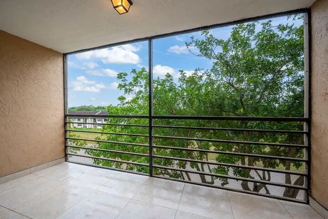 a view of outdoor space with balcony