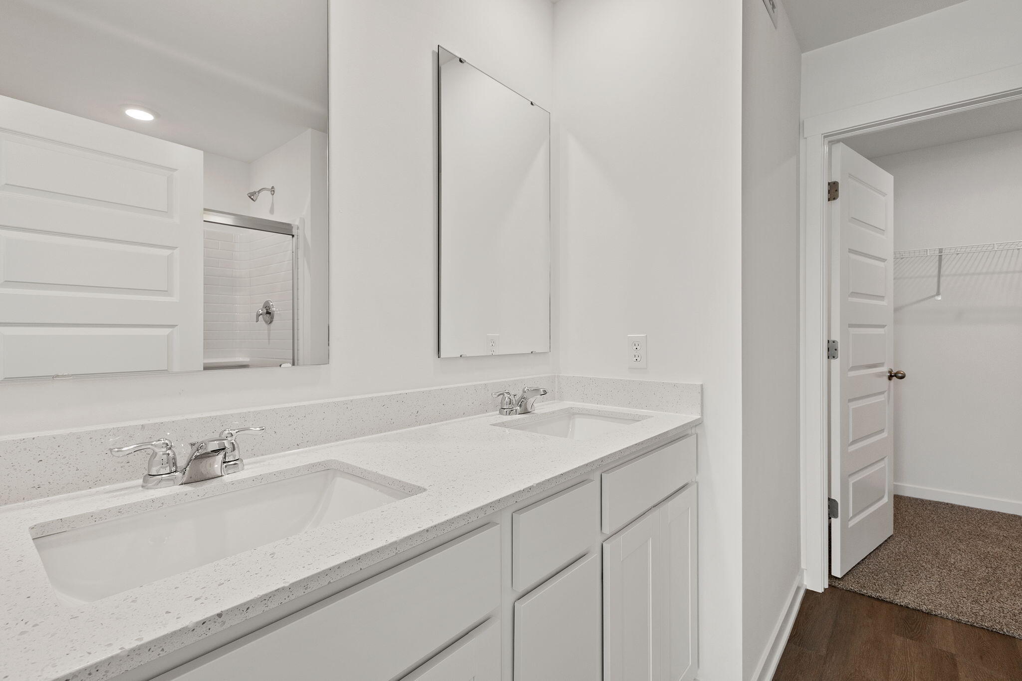 594 Petry Street Hebron, IN 46341 - Photo 11 of 18 a bathroom with a sink and a mirror