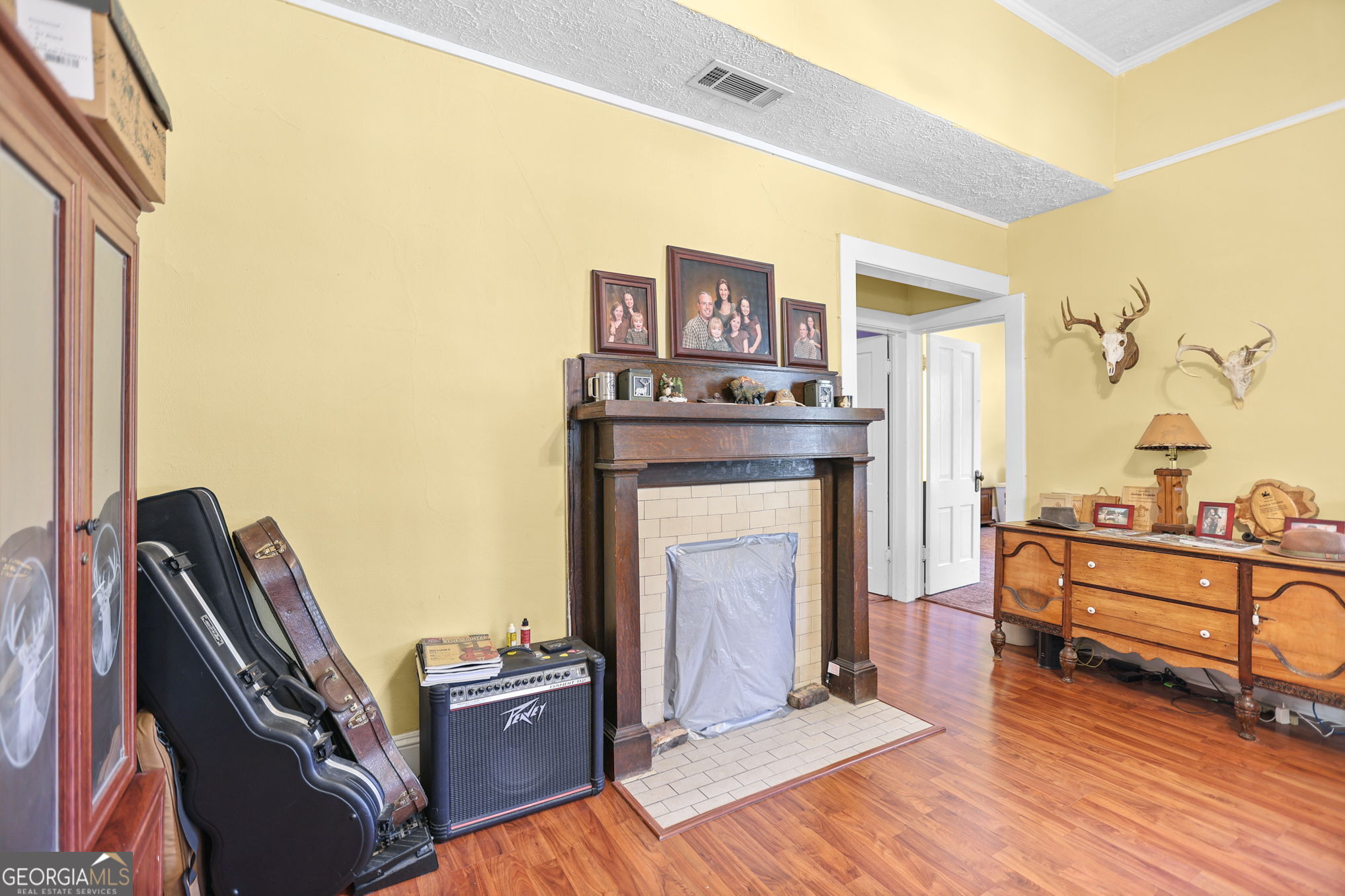 1205 Terrell Street Greenville, GA 30222 - Photo 12 of 50 a view of a livingroom with furniture and a fireplace
