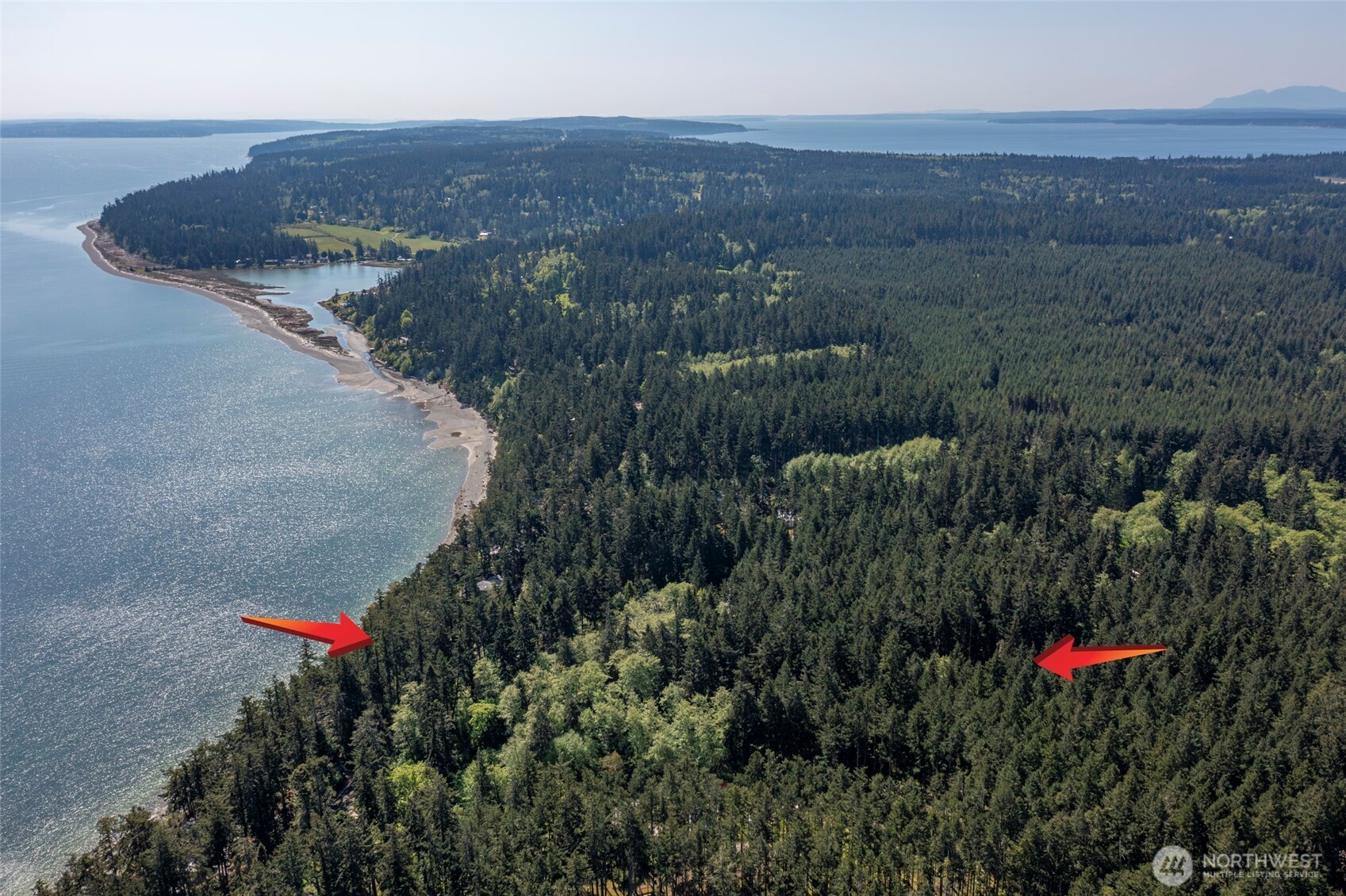 0 South Harrington Road Coupeville, WA 98239 - Photo 12 of 18 a view of a house with a yard and a forest