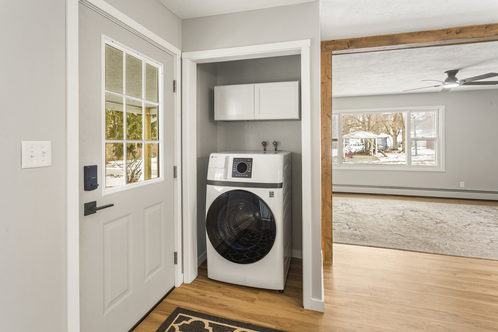 402 South Washington Street Saybrook, IL 61770 - Photo 23 of 24 a view of a bedroom with washer and dryer