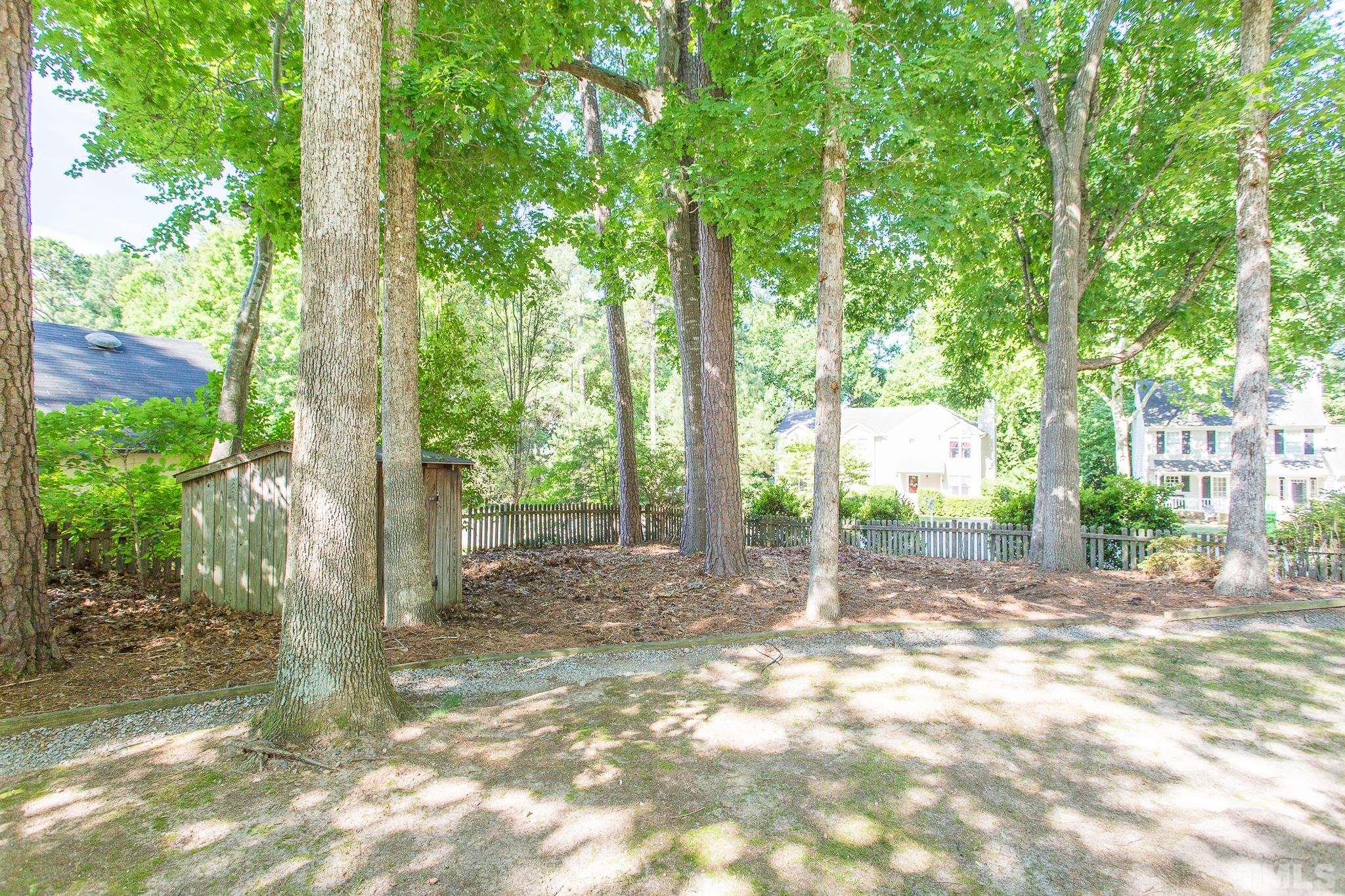 1200 Oakside Court Raleigh, NC 27609 - Photo 28 of 28 a view of a backyard with garden
