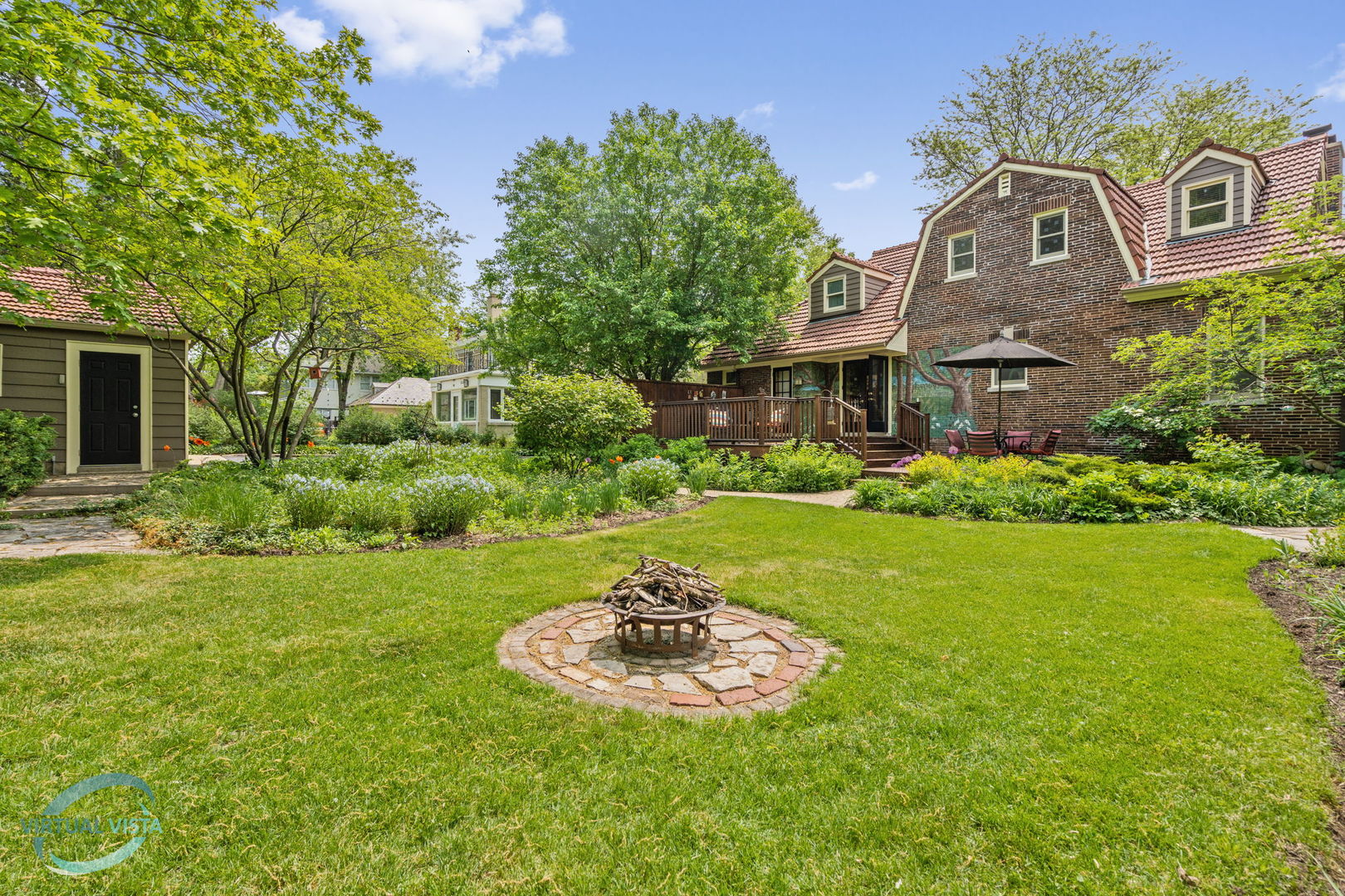 380 Fairbank Road Riverside, IL 60546 - Photo 25 of 30 a view of a house with a big yard plants and large trees