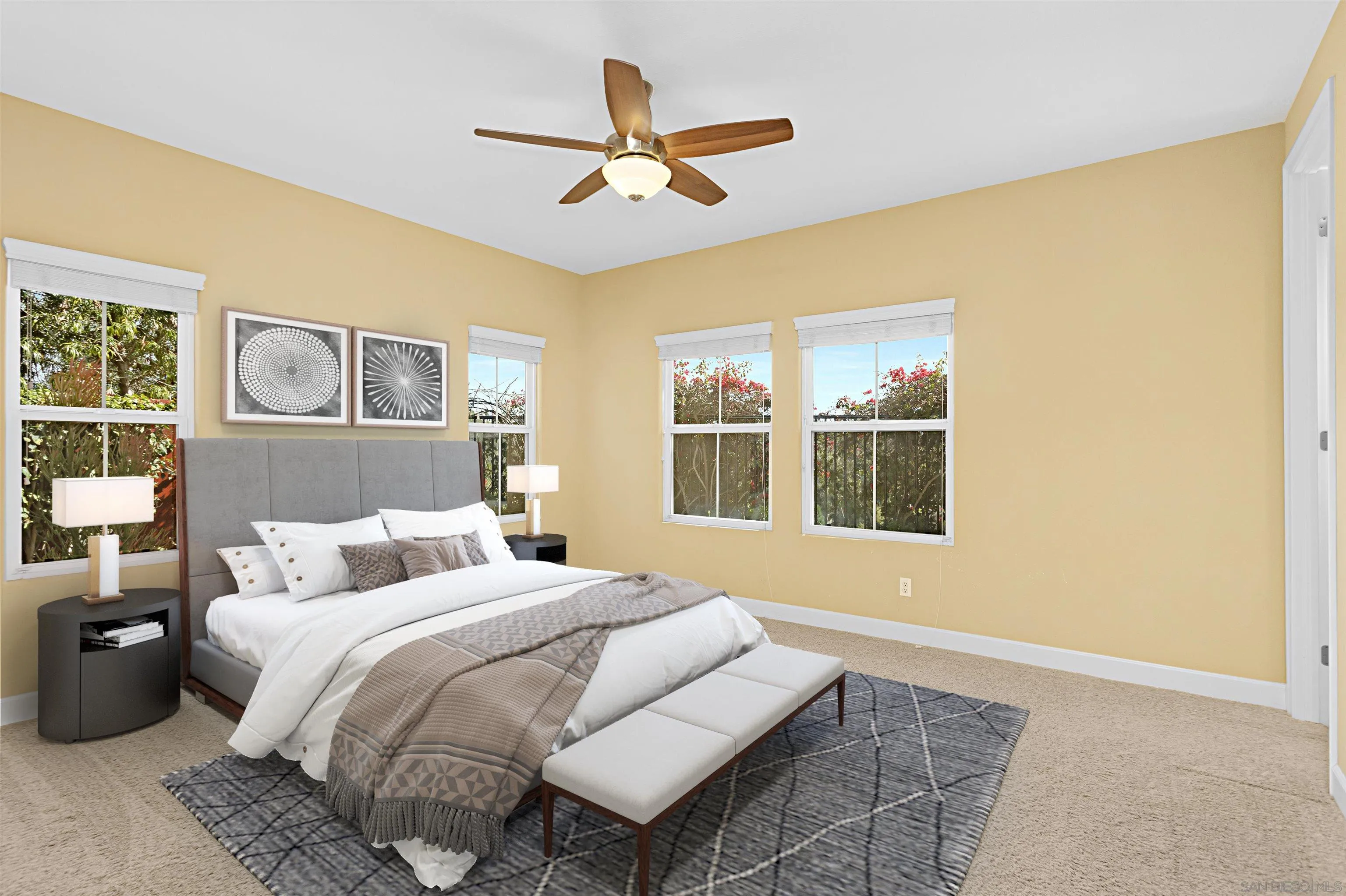 527 Quail Pointe Lane Encinitas, CA 92024 - Photo 31 of 46 a bedroom with a bed and window