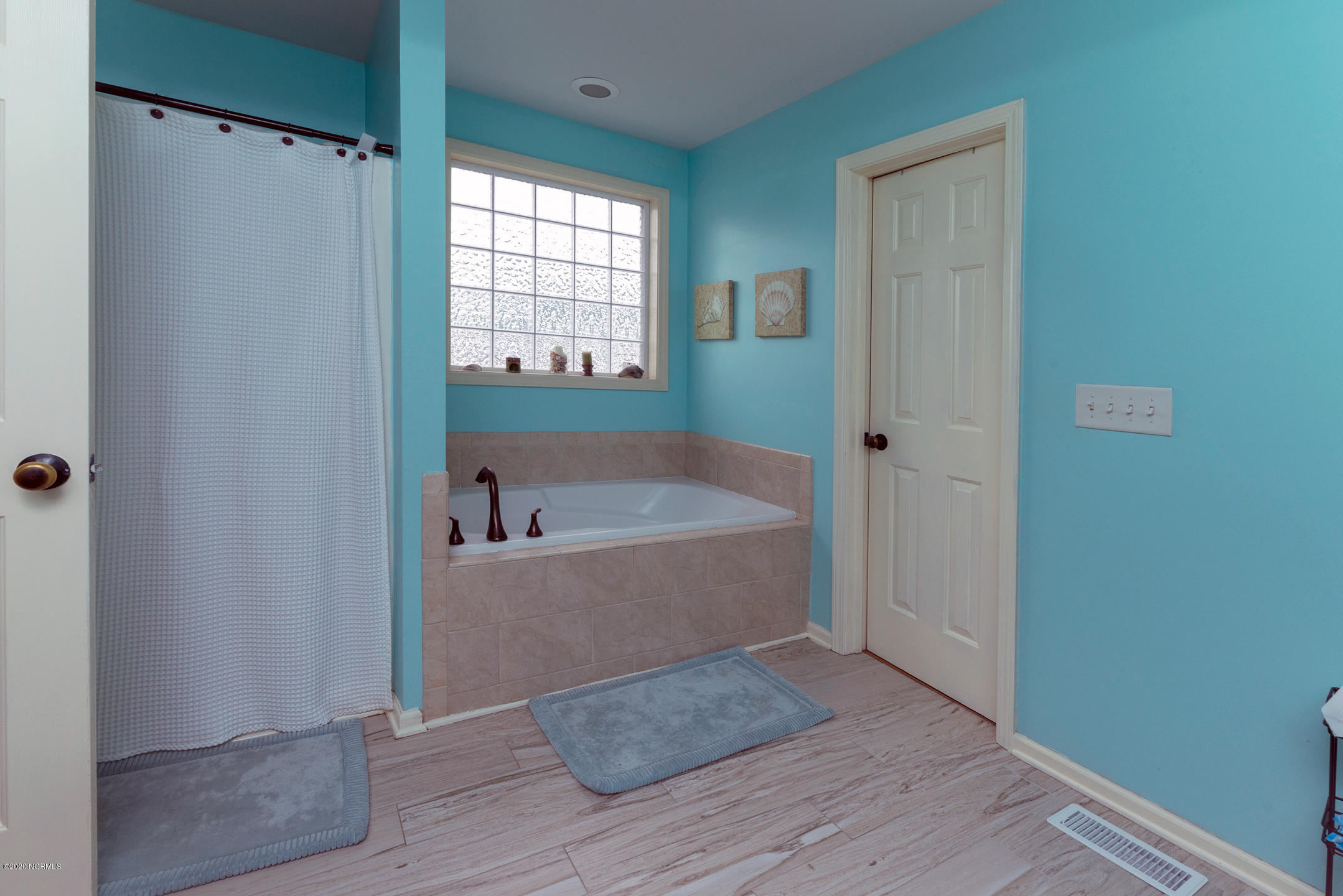 3225 Mobleys Bridge Road Grimesland, NC 27837 - Photo 17 of 30 Master shower and sep tub