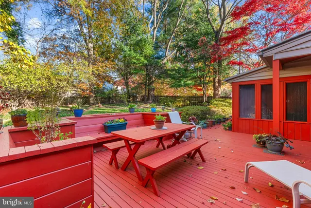 a backyard of a house with outdoor seating