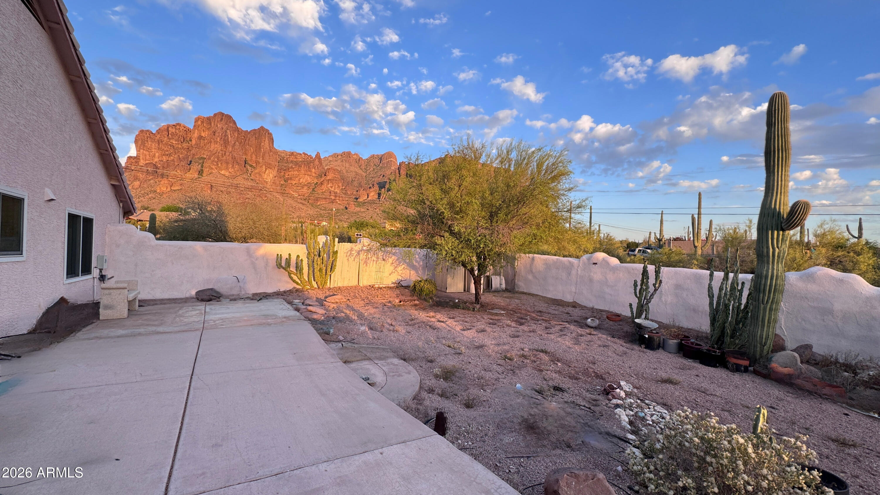3640 North Prospectors Road Apache Junction, AZ 85119 - Photo 2 of 17 a view of a backyard
