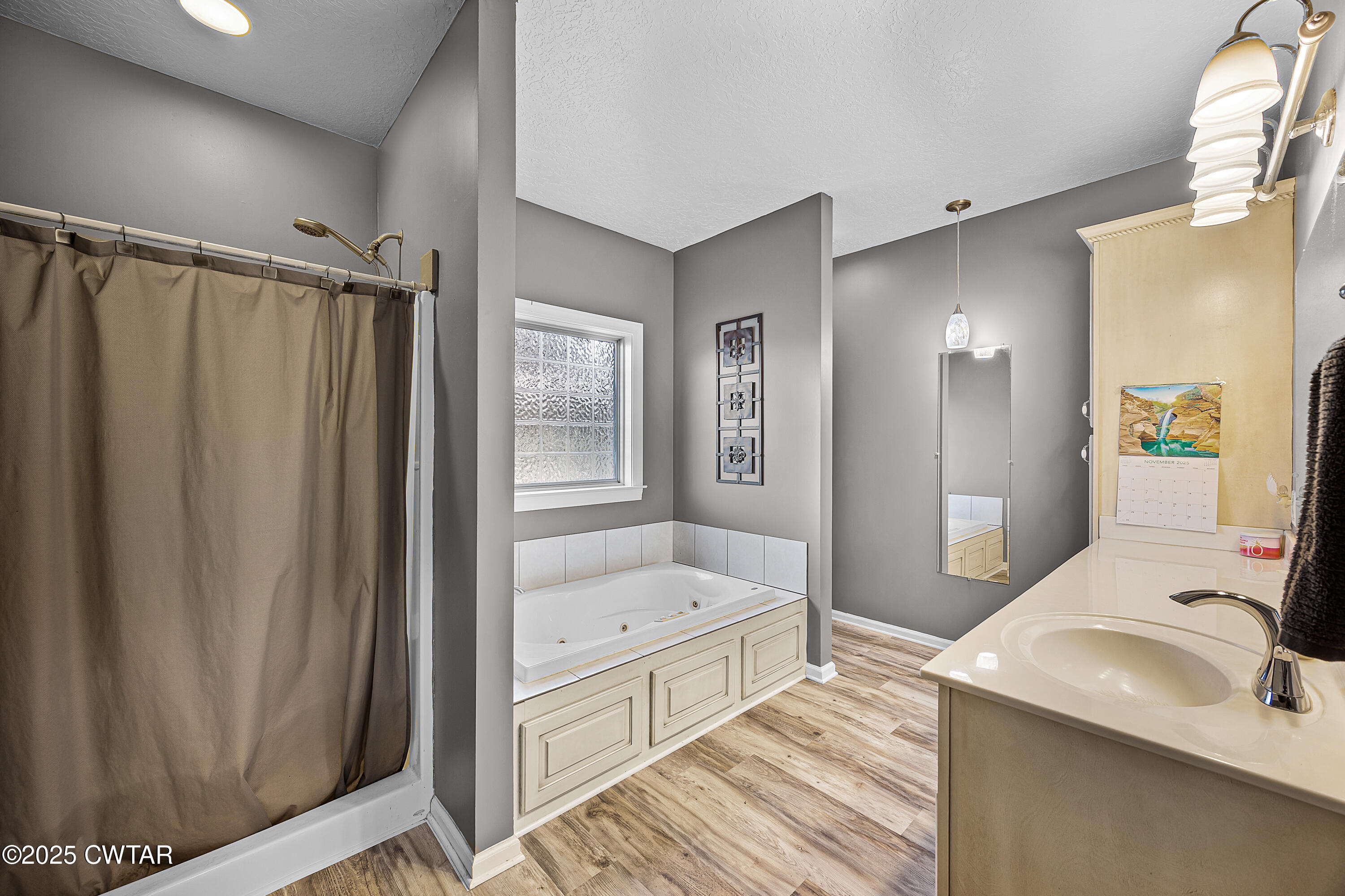 31 Turkey Creek Road Medina, TN 38355 - Photo 17 of 21 a bathroom with a sink a mirror and a bathtub