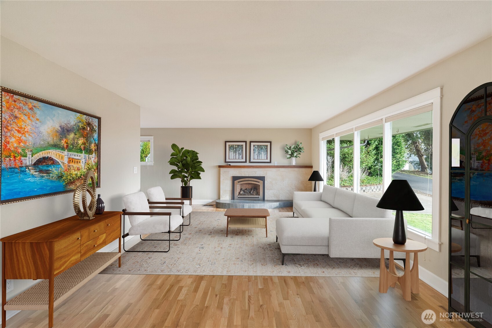 1233 Chilton Road Aberdeen, WA 98520 - Photo 3 of 40 a living room with furniture and a large window
