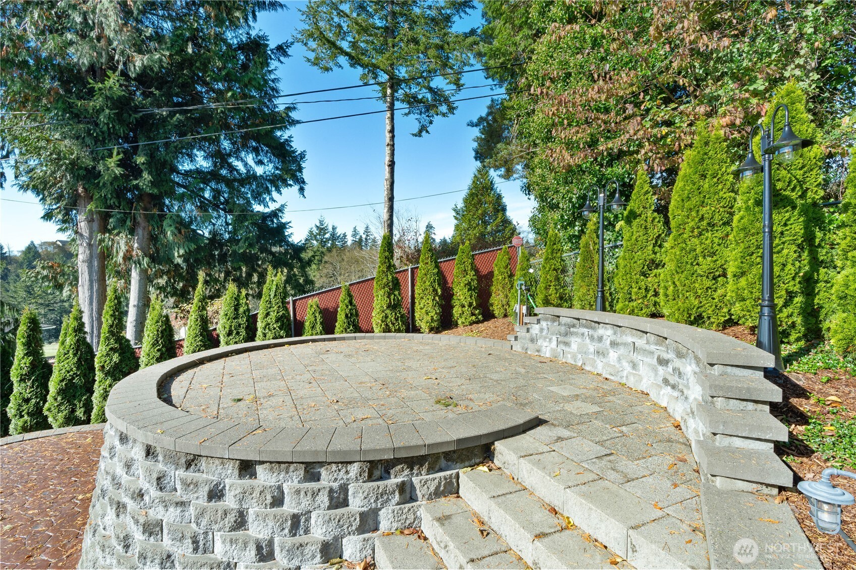 1233 Chilton Road Aberdeen, WA 98520 - Photo 34 of 40 a view of backyard with swimming pool and trees