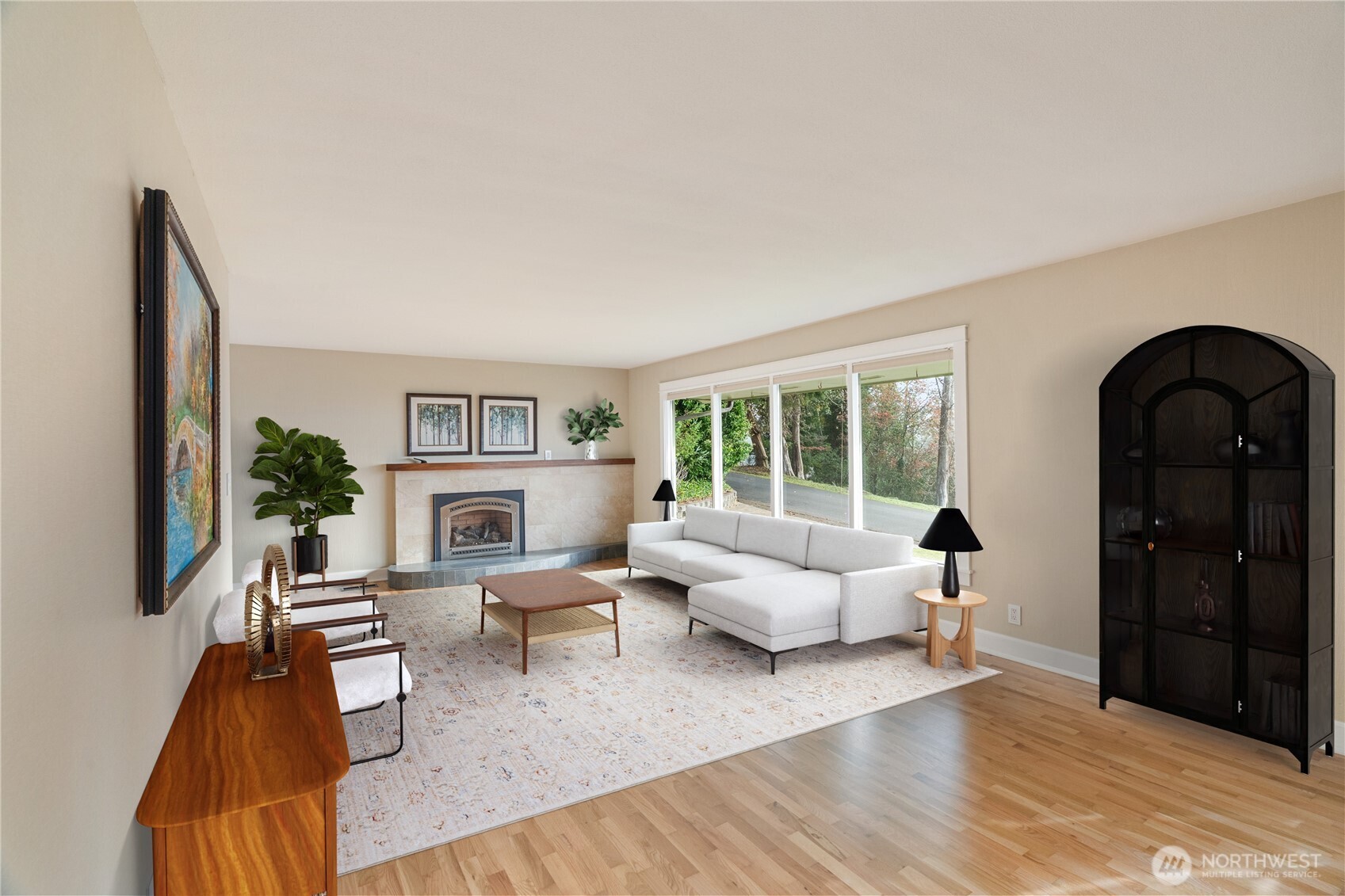 1233 Chilton Road Aberdeen, WA 98520 - Photo 4 of 40 a living room with furniture and a flat screen tv