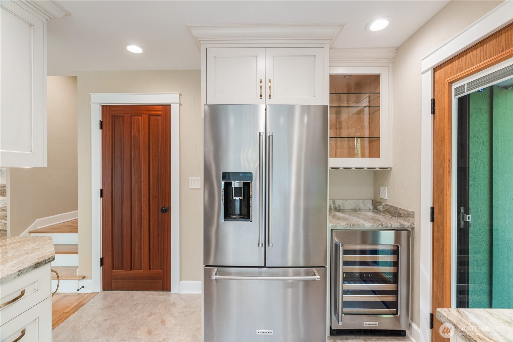1233 Chilton Road Aberdeen, WA 98520 - Photo 8 of 40 a metallic refrigerator freezer and a refrigerator in a kitchen