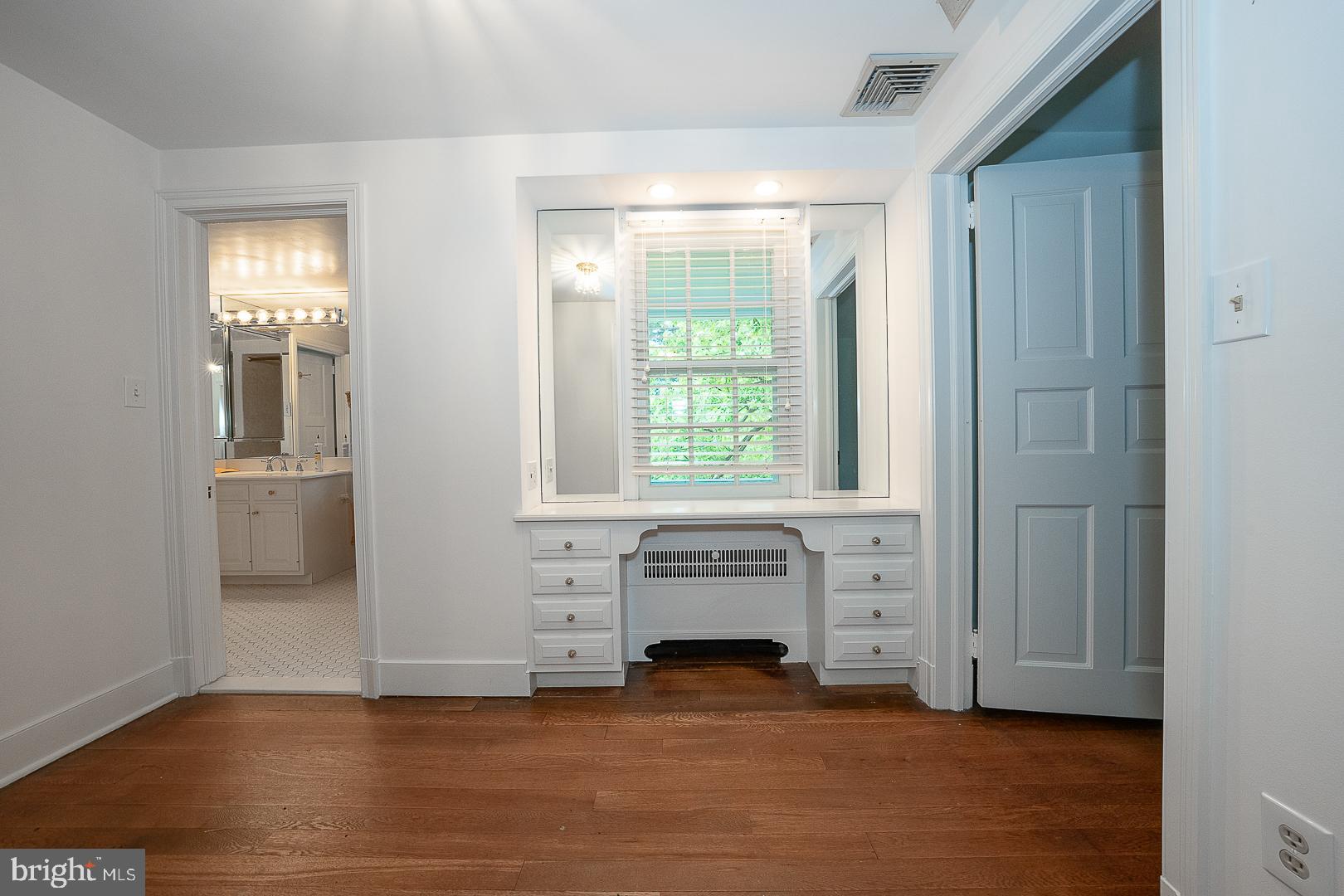 55 Wistar Road Villanova, PA 19085 - Photo 33 of 51 a view of an empty room with a window and a kitchen