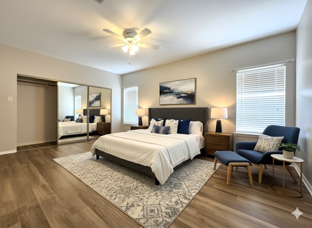 3800 Tanglewilde Street, Unit 605 Houston, TX 77063 - Photo 8 of 13 a bedroom with bed and window