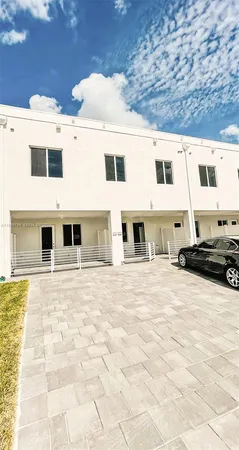 a view of a white building