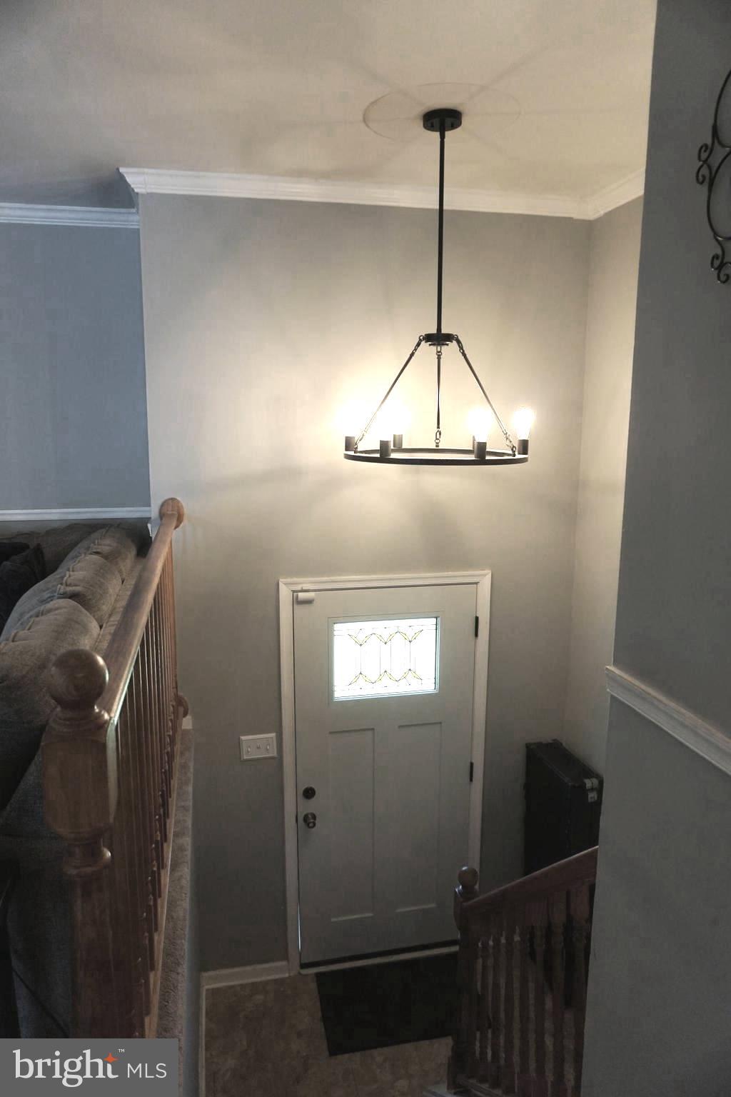 8610 Oak Road Sparrows Point, MD 21219 - Photo 10 of 59 Entrance to foyer w/ New door and Lighting