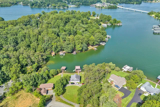 a view of a lake with a lake