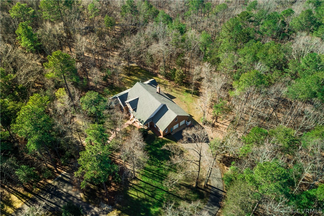 902 Hermitage Road Manakin-Sabot, VA 23103 - Photo 38 of 44 Aerial View of the home on 7.6 Acres