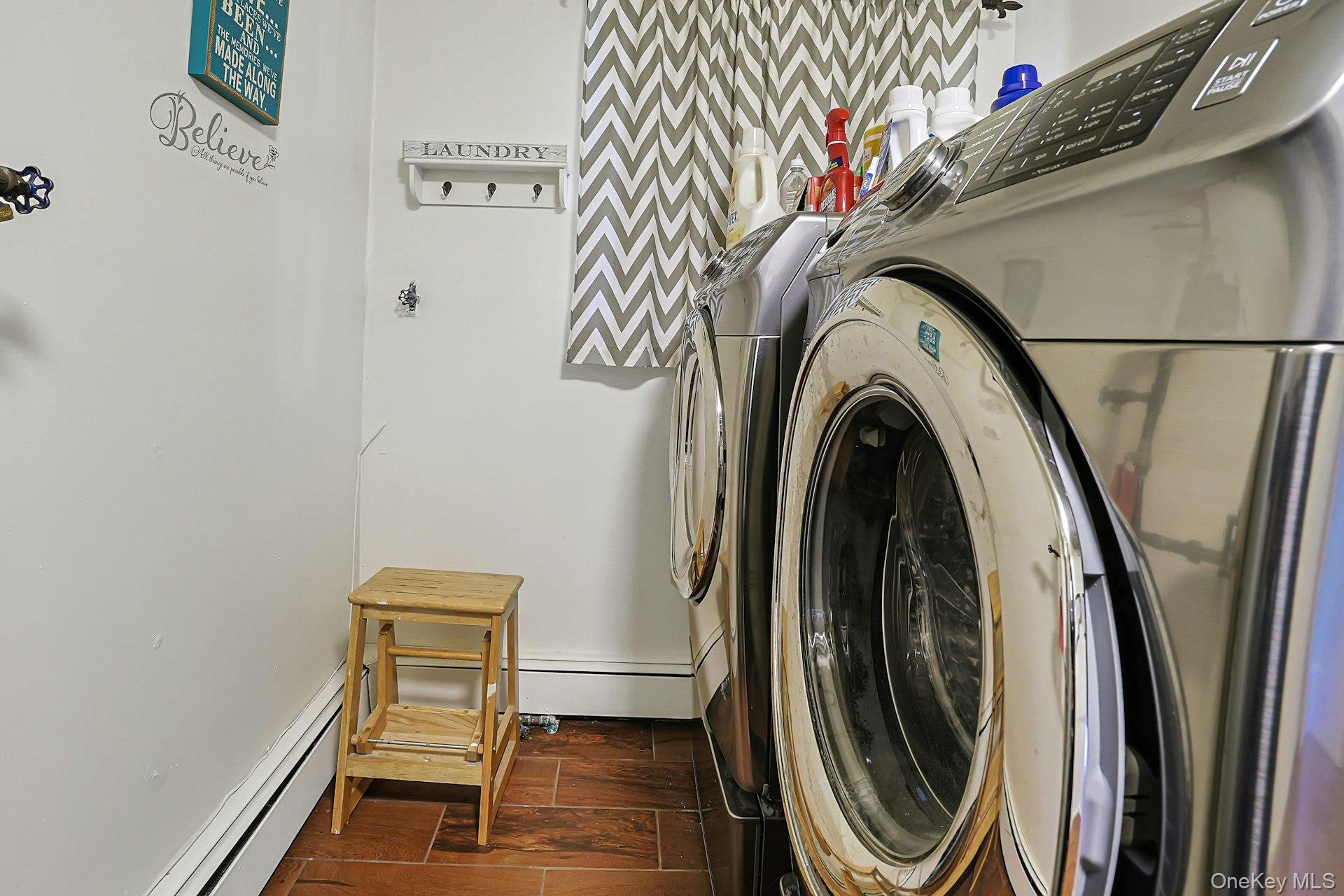 60 Pine Street Ardsley, NY 10607 - Photo 34 of 43 Laundry Room on Lower Level with Stainless Steel Washer and Dryer