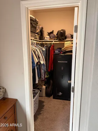a view of a terrace with tall trees
