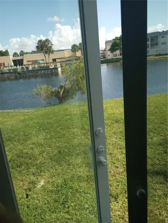a view of lake from balcony
