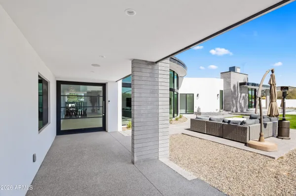 a view of a living room kitchen and a stove