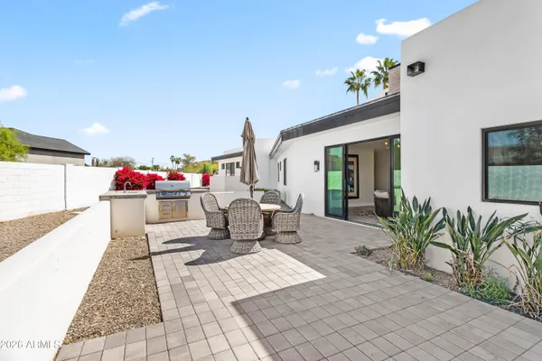 a living room with furniture flowerpot and a potted plant