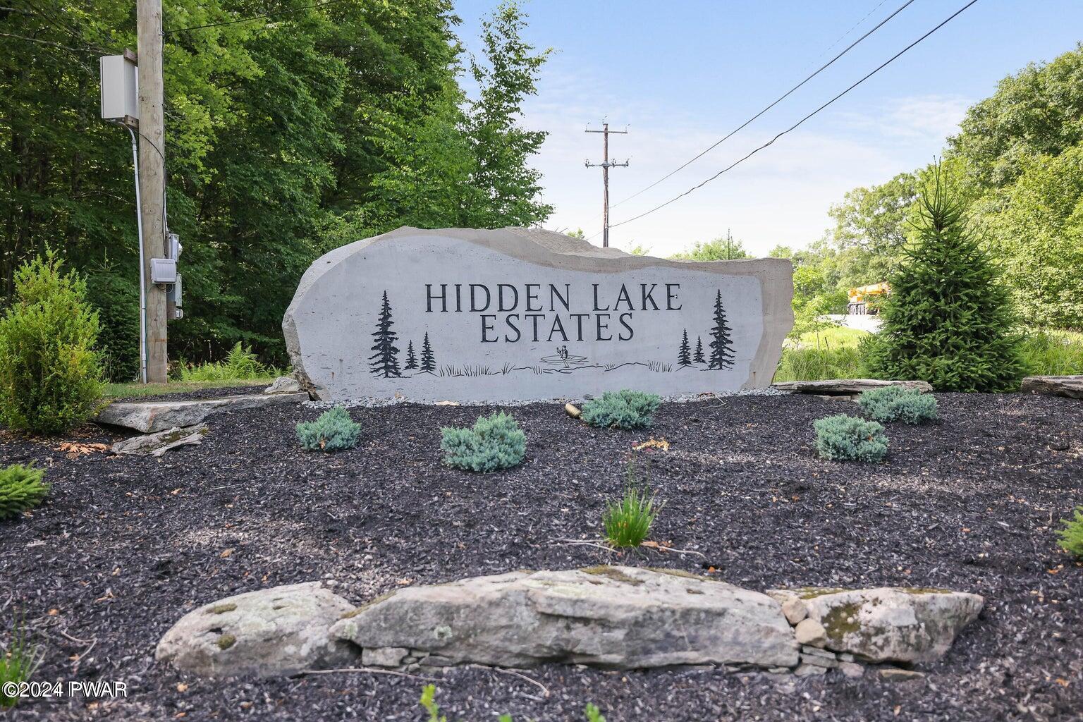 1379 Dewberry Drive Hawley, PA 18428 - Photo 53 of 57 HLE Entrance Rock