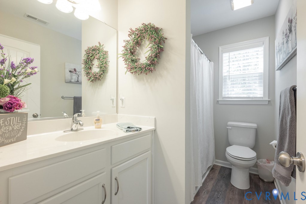 1046 Orchid Road Mineral, VA 23117 - Photo 19 of 50 Hall Bath with LVT floor, raised vanity, tub/showe