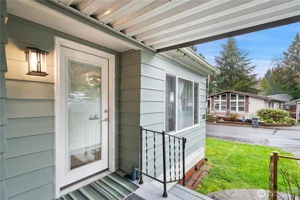 a view of a porch