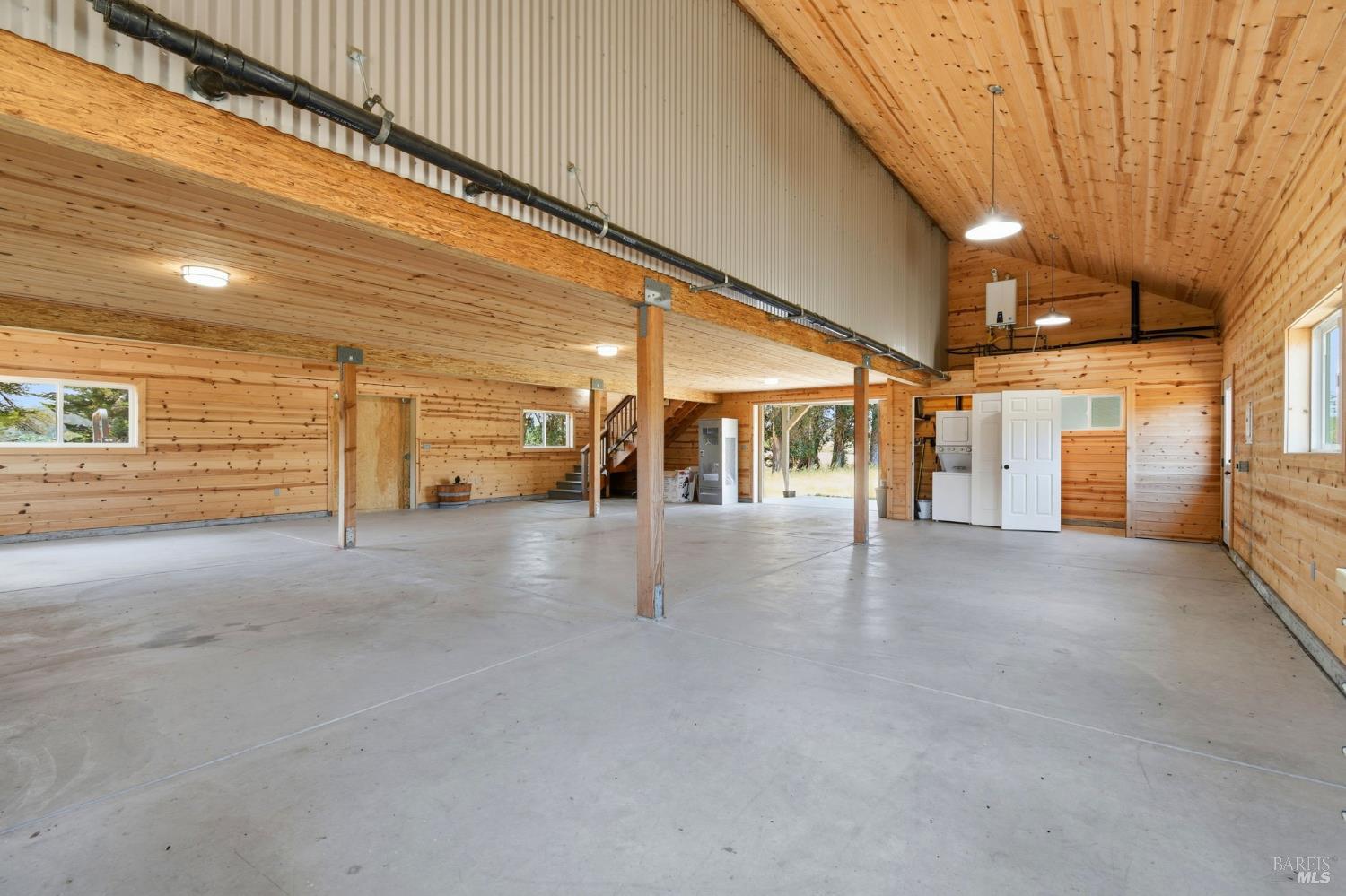 3223 Canfield Road Sebastopol, CA 95472 - Photo 50 of 58 Interior of Barn with Laundry and Half Bath