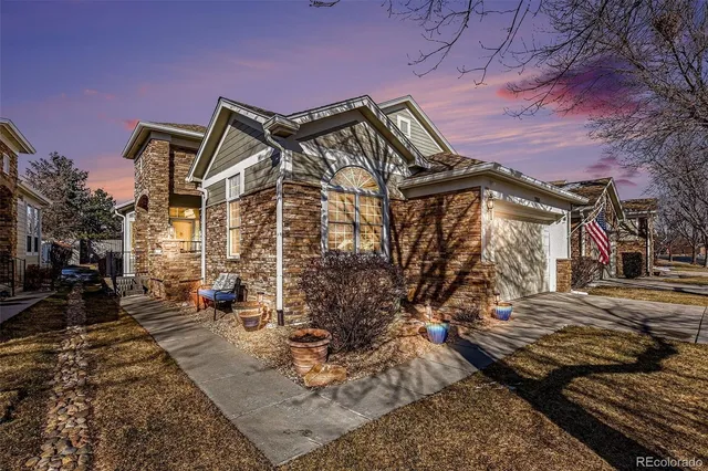 a view of a house with a patio