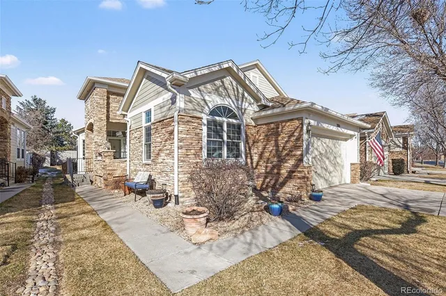 a view of a house with a patio