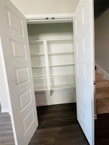 a view of walk in closet