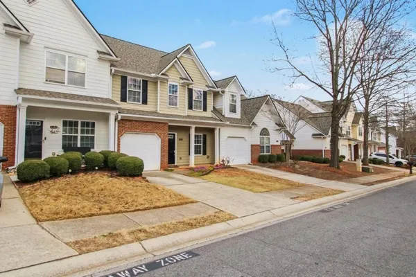 a front view of a house with entertaining space