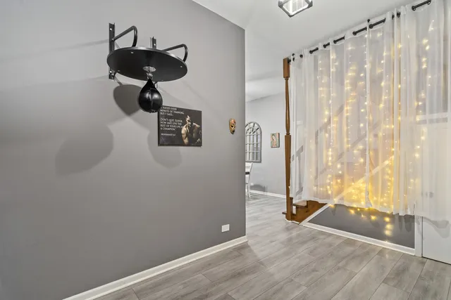 a room with furniture and a window