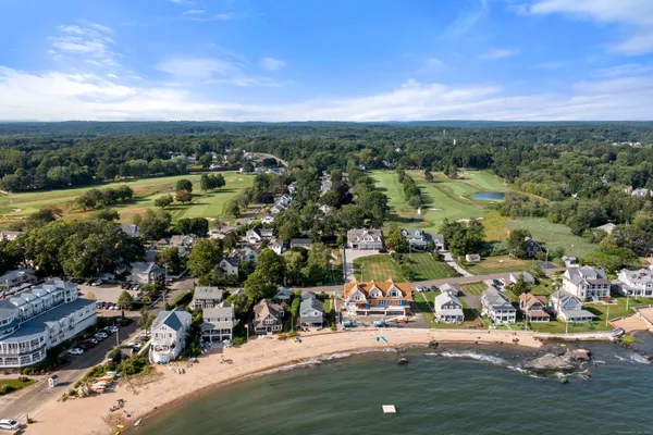 an aerial view of a city with lots of residential buildings