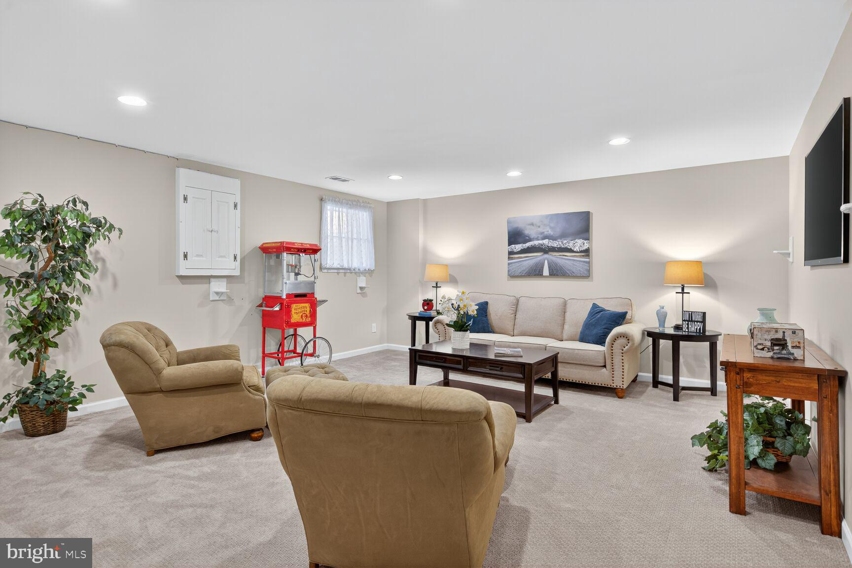 5944 Queenston Street Springfield, VA 22152 - Photo 42 of 60 a living room with furniture and a potted plant