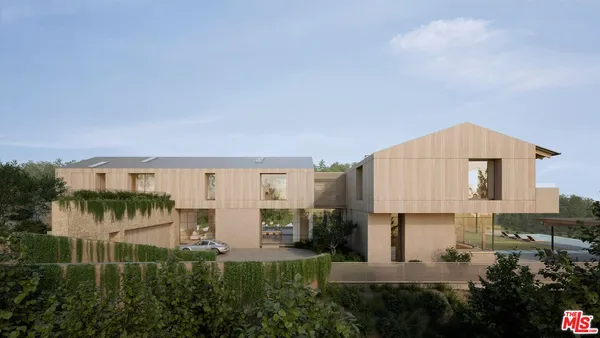 a house view with a garden space