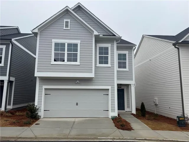 a front view of a house