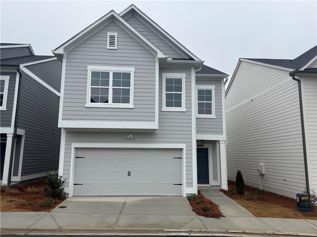 a front view of a house