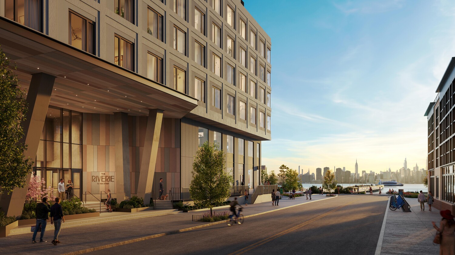 18 India Street, Unit 1010S Brooklyn, NY 11222 - Photo 6 of 17 a city street with tall building