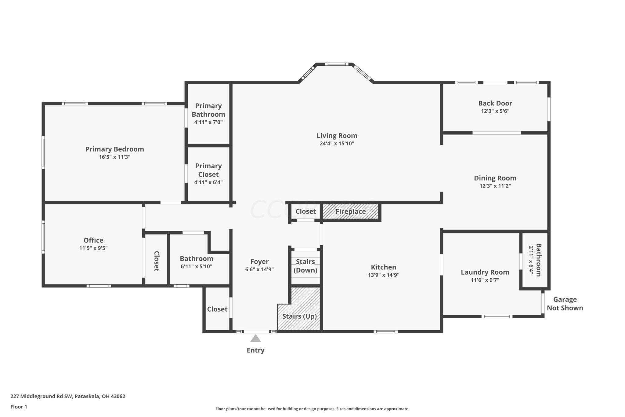 227 Middle Ground Road Southwest Pataskala, OH 43062 - Photo 81 of 83 Entry level floorplan