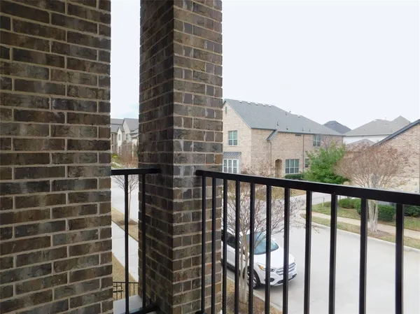 a view of a balcony