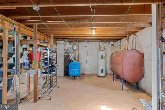 a view of storage and utility room