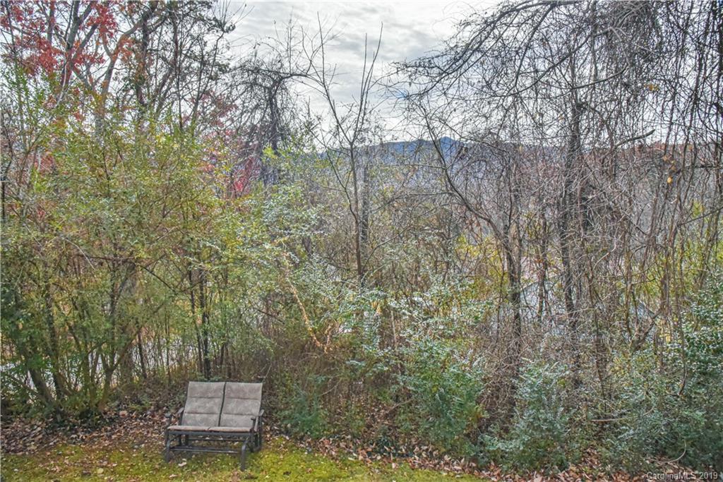 250 Mount Allen Road Black Mountain, NC 28711 - Photo 6 of 22 a backyard of a house with large trees and plants