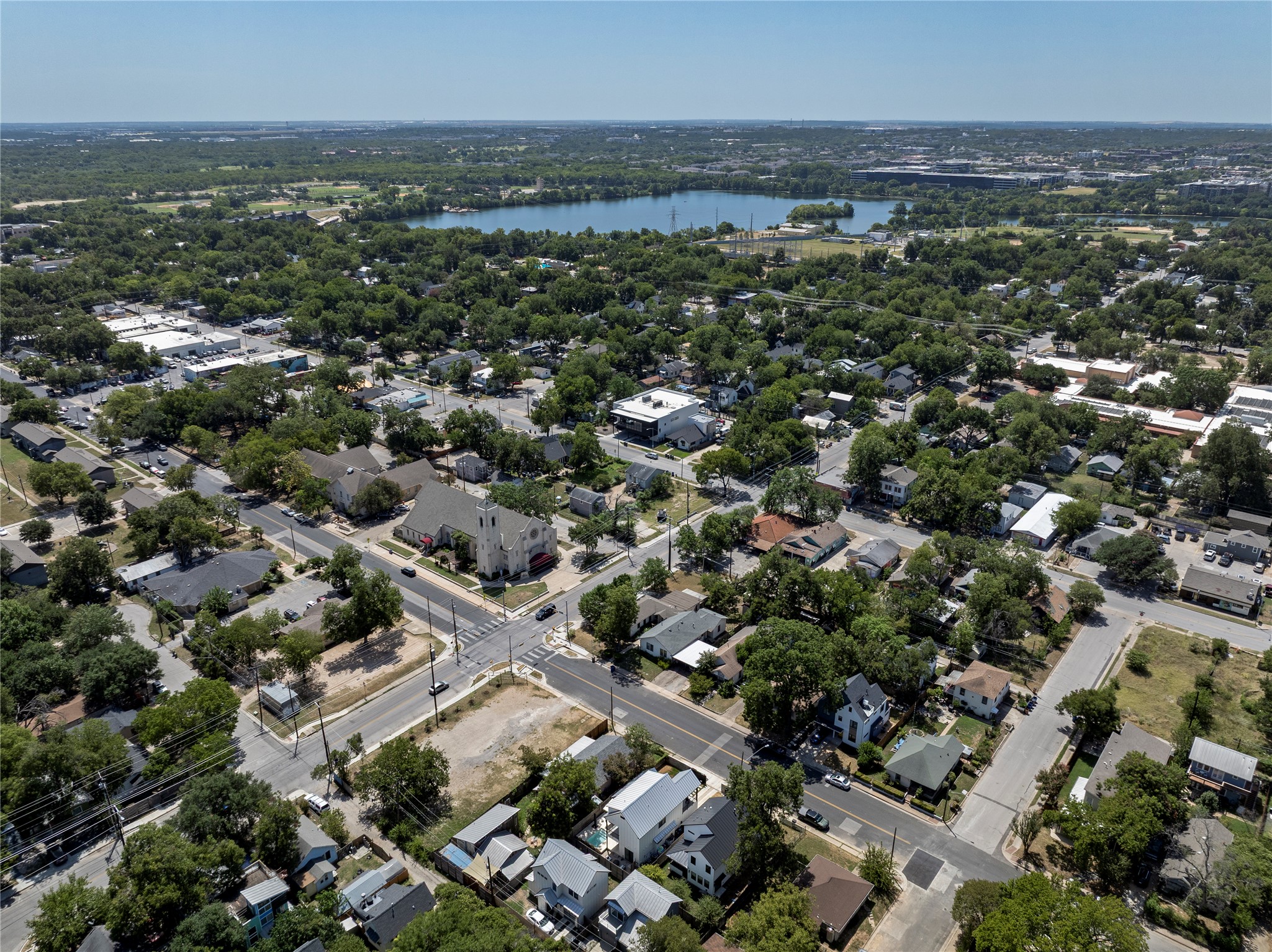 2104 East 2nd Street, Unit 1 Austin, TX 78702 - Photo 35 of 39 an aerial view of multiple house