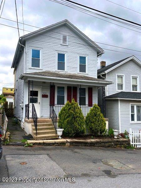 a front view of a house