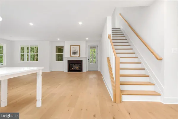 a view of a livingroom with a fireplace