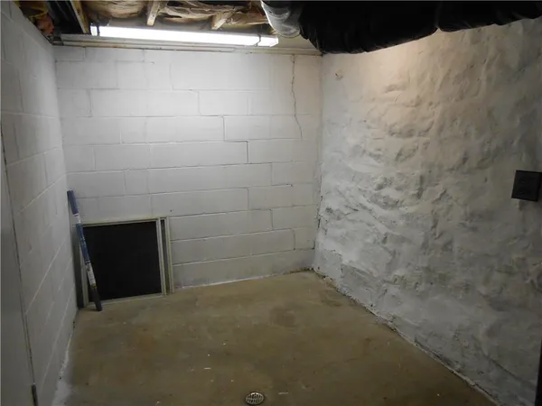 a view of storage and utility room